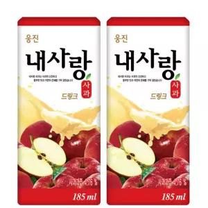 과즙음료 내사랑 사과 드링크 팩음료 185mlx24팩+24팩(총48팩)