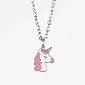 MX KIDS 써지컬스틸 미아방지 목걸이 234K 유니콘 극소형 깊은 각인