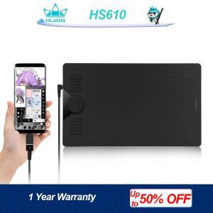 Huion HS610 그래픽 태블릿 10x6인치(배터리가 필요 없는 스타일러스 포함) Android Phone Windows MacOS P
