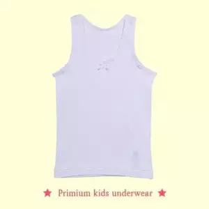 (트라이)크리켓 여아동 순면 베이직 무지 화이트 런닝 WD973CA