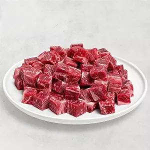 미국산 초이스등급 큐브형 부채살 1kg (스테이크용)