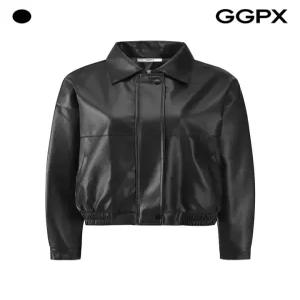 [GGPX]페이크 레더 블루종 점퍼 (GQ1JP017F)