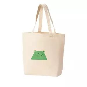 에코백 토트백 개구리 개구리얼굴 스마일 초롱초롱 맑은눈 그림 다양한 사이즈