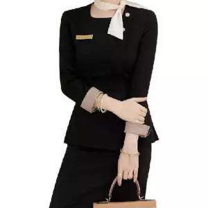 호텔데스크유니폼 의상 여성 성형외과 자켓 데스크 근무복 원무과 오피스룩 상담실장