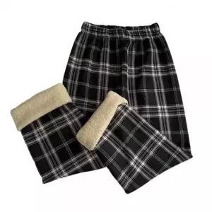 bns 수면 잠옷 체크 기모 양털 파자마 실내복 커플 겨울 홈웨어 바지 WFLIPEY