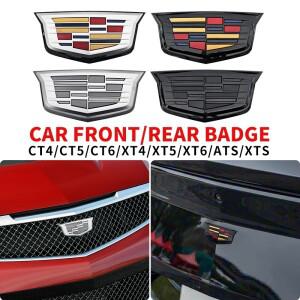 캐딜락 CT4 CT5 CT6 XT4 XT5 XT6 ATS XTS 차량용 프론트 그릴 엠블럼 리어 테일 범퍼 트렁크 스티커 배지