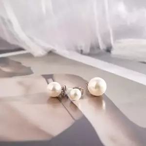 [시후주얼리]오스트리아산 스와 진주 베이직은침귀걸이 10mm 8mm 6mm EA464E