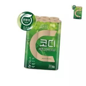 에코그린 바스티슈 두루마리 30m 30롤 1팩