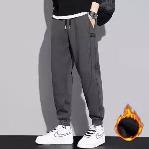 남성 4컬러 기모 겨울 방한 밴딩 배기 조거팬츠 바지 밴딩바지