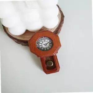 우드 벽시계 미니어처