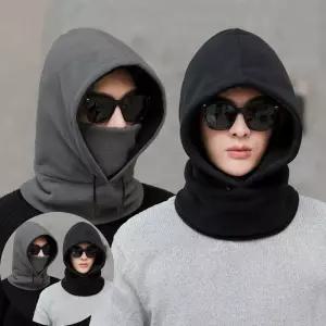 겨울넥워머 겨울방한용품 폴라폴리스 단색 따뜻한 후드넥워머