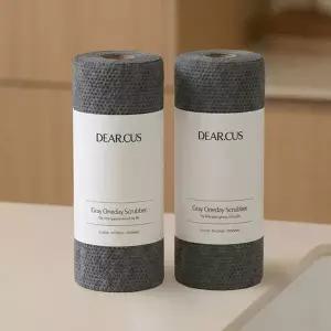 [디어커스] 그레이 원데이 수세미 에코컷 100매 2P