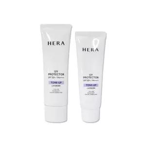 헤라 NEW UV 프로텍터 톤업 라벤더 50ml + 40ml 리뉴얼 쿨톤 선크림 메이크업 베이스