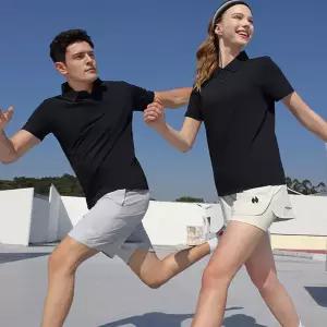 남자 반팔 티셔츠 기본 폴로 비즈니스 남녀공용 카라 티셔츠 캐주얼 여름 라운드 데일리 단체복 여자 여성