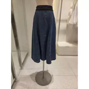 [SOUP](하남점) 허리 밴딩 플레어 데님 스커트 (SC3DS31)