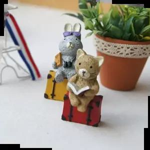 미니 에펠탑 동물 미니어처 5종 세트 선반 장식 소품