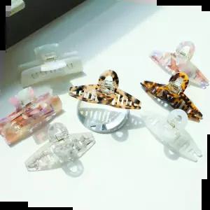 프랑스 마블 자개 집게핀 헤어핀 핀 7종 Marble