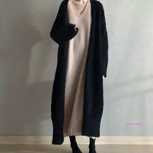캐주얼 여성 카디건 오버핏 루즈핏가디건 니트 롱롱 무지 롱 오피스룩 편한qrs324