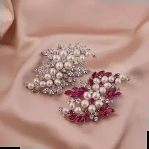 고급브로치 시후주얼리 화려한 꽃 진주 브로치 CY134C