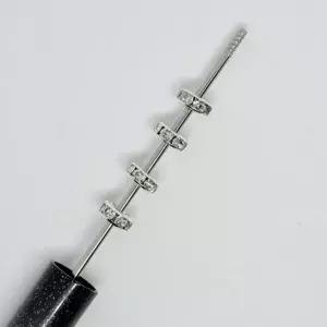 ( )볼펜꾸미기 볼꾸 동대문 꾸미기 DIY 론델 도넛링 파츠 고리 오링 실버 폰줄 키링 빅