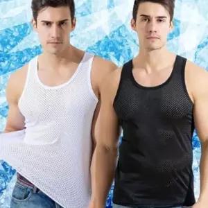 남자러닝 남성 데일리 편한 시원한 아이스 쿨 매쉬 런닝 나시