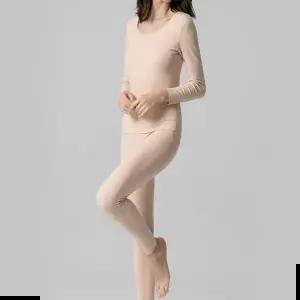 여자 여성 촉감 좋은 면스판 착용부드럽고 슬림한 내의세트