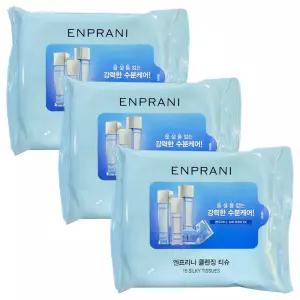 엔프라니 휴대용 클렌징티슈 15매 x 3개