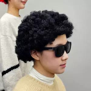 인생사진 네컷 폭탄 뽀글머리 가발 블랙 노래방가발 뽀글 이가발 웃긴가발 폭탄머리