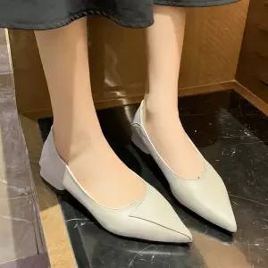 여성 가을 가죽 스틸레토 뮬 로퍼 LK-P128N