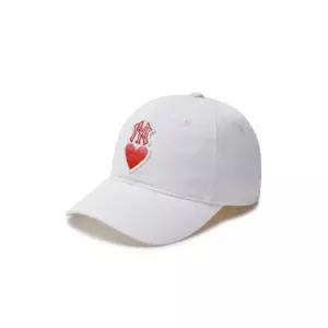 MLB키즈모자 JQT 7ACPH014N-50WHS 하트 자수 포인트 볼캡 뉴욕양키스