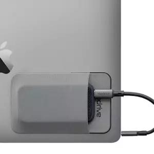 Slipdrive - 노트북용 휴대용 하드 드라이브 슬리브 SSD 솔리드 스테이트 재사용 가능한 접착제 12.7 x 8.1