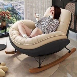 1인용 흔들 의자 1인 북유럽 서재 2인용 방석 무중력 쿠션 펜션 수면