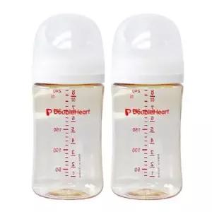 더블하트 모유실감 3세대 PPSU 240ml 노꼭지 트윈팩 제뉴인화이트