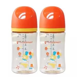 더블하트 모유실감 3세대 PPSU 240ml 노꼭지 트윈팩 서커스베어