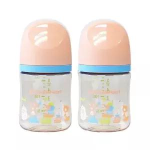 더블하트 모유실감 3세대 PPSU 160ml 노꼭지 트윈팩 애니멀타운