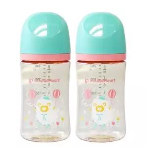 더블하트 모유실감 3세대 PPSU 240ml 노꼭지 트윈팩 하늘을날꼬양