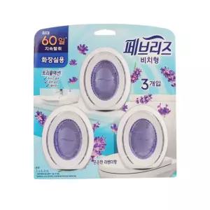 페브리즈 비치형 화장실용 은은한라벤더향 3개입 변기/음식점/매장/업소/공기정화/냄새제거/악취제거/탈취