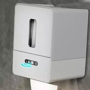 벽걸이 휴지 비접촉 무타공 절단형 자동 센서 휴지 걸이 화장실 두루마리휴지 디스펜서 롤휴지 적외선