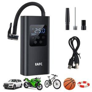 타이어공기주입기 LED 조명 디지털 LCD 디스플레이 휴대용 타이어 압력 게이지 타이어 팽창기 공기 압축기 무선 유선 150PSI 120W 공기 펌프