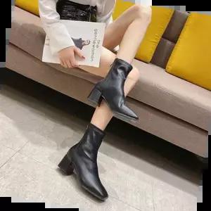 여성구두 니삭스 앵글부츠 삭스부츠 캐주얼구두 뒷지퍼 데일리