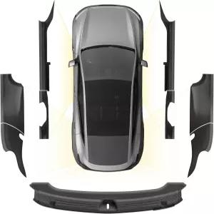 3W Tesla Model Y 주니퍼 도어 실 프로텍터 2025 2026 앞뒤 리어 범퍼 트렁크 진입 가드 먼지 방지 커버