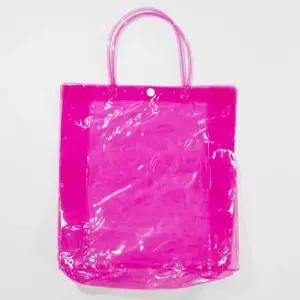 투명비닐가방 분홍) 20개 묶음) 비닐가방 투명 대형 수영 방수 목욕 이불 분홍 쇼핑 실용