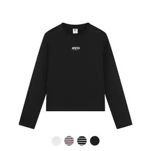 폴햄 여성 16수 코튼 그래픽 크롭 긴팔티PHE3TR2110