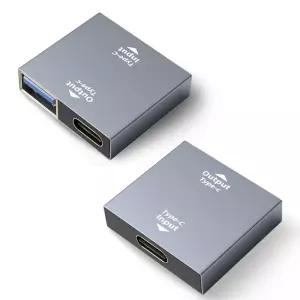 디큐브 USB-C 타입 2IN1 2포트 충전 데이터 분할 (USB-A/USB-A) 어댑터 OTG젠더 10Gbps