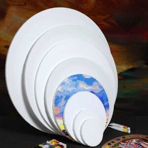 대형 원형 캔버스 액자 80 30cm 보드 공방 원형액자 회화 아트포스터 50cm 눈이