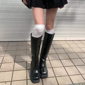 [모코블링] 통굽 키치 롱부츠 #부츠