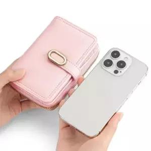 클립 수납력 중지갑 다용도 타원 여성 좋은 지퍼 예쁜 WFMAMGN