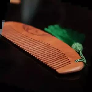 전통빗 TBZ 전통 복숭아나무 빗 휴대용 헤어 미니 브러쉬