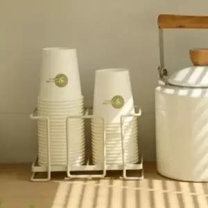 (색상1 크림화이트(2구))종이컵 거치대 보관함 카페 정리 컵홀더 디스펜서 2구