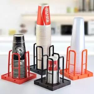 종이컵 디스펜서 수거함 카페 정리대 거치대